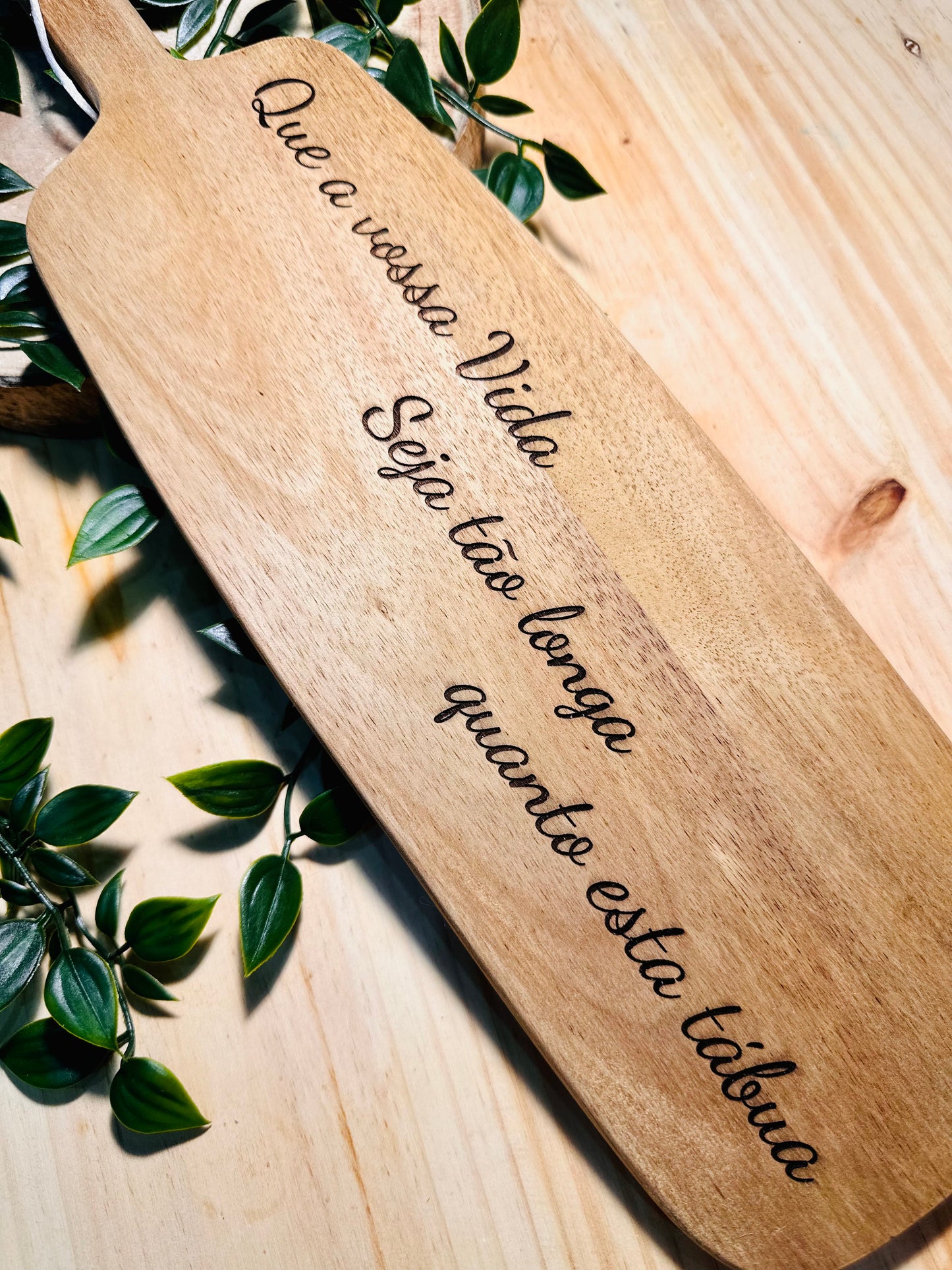 Tábua - Que a vossa vida seja tão longa quanto esta tábua.