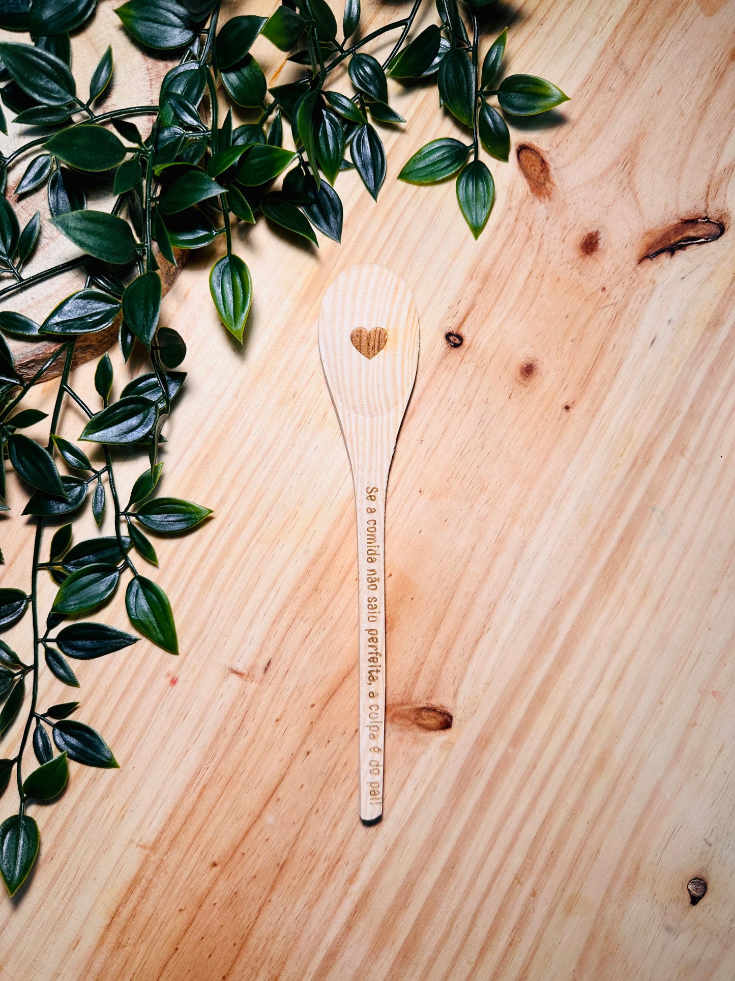 Colher -Se a comida não saiu perfeita, a culpa é do pai!