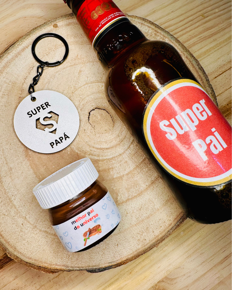 Kit Super Pai - Cerveja + Porta-chaves + Nutella