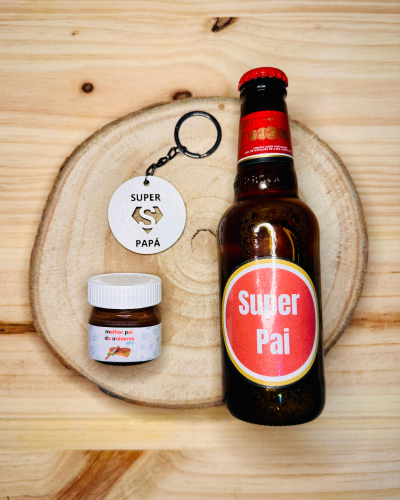 Kit Super Pai - Cerveja + Porta-chaves + Nutella