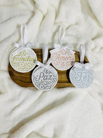 Enfeites Natal - Conjunto 4 Peças