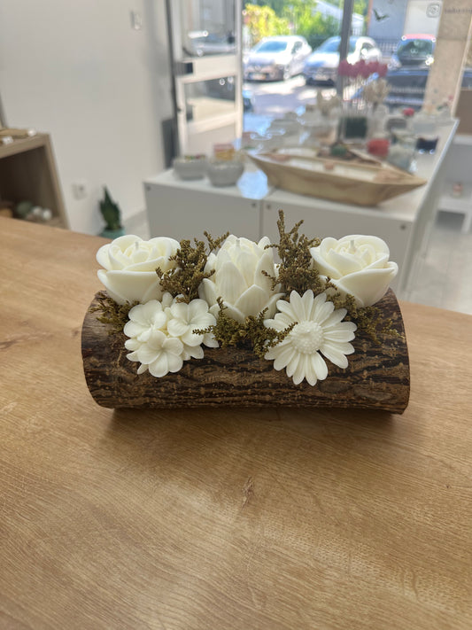 Tronco c/Velas Brancas