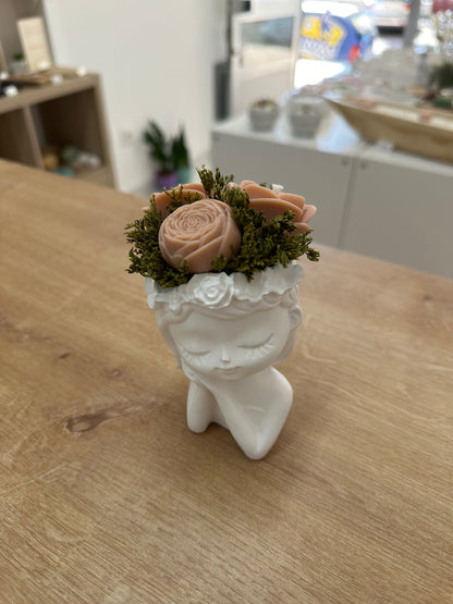 Boneca c/Velas Beges