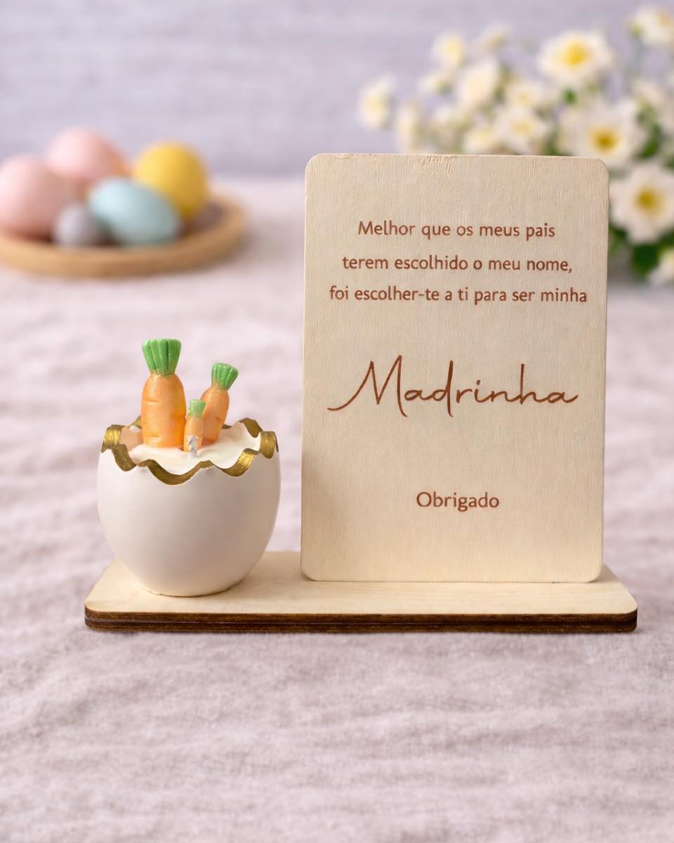 Placa Madrinha c/Ovo